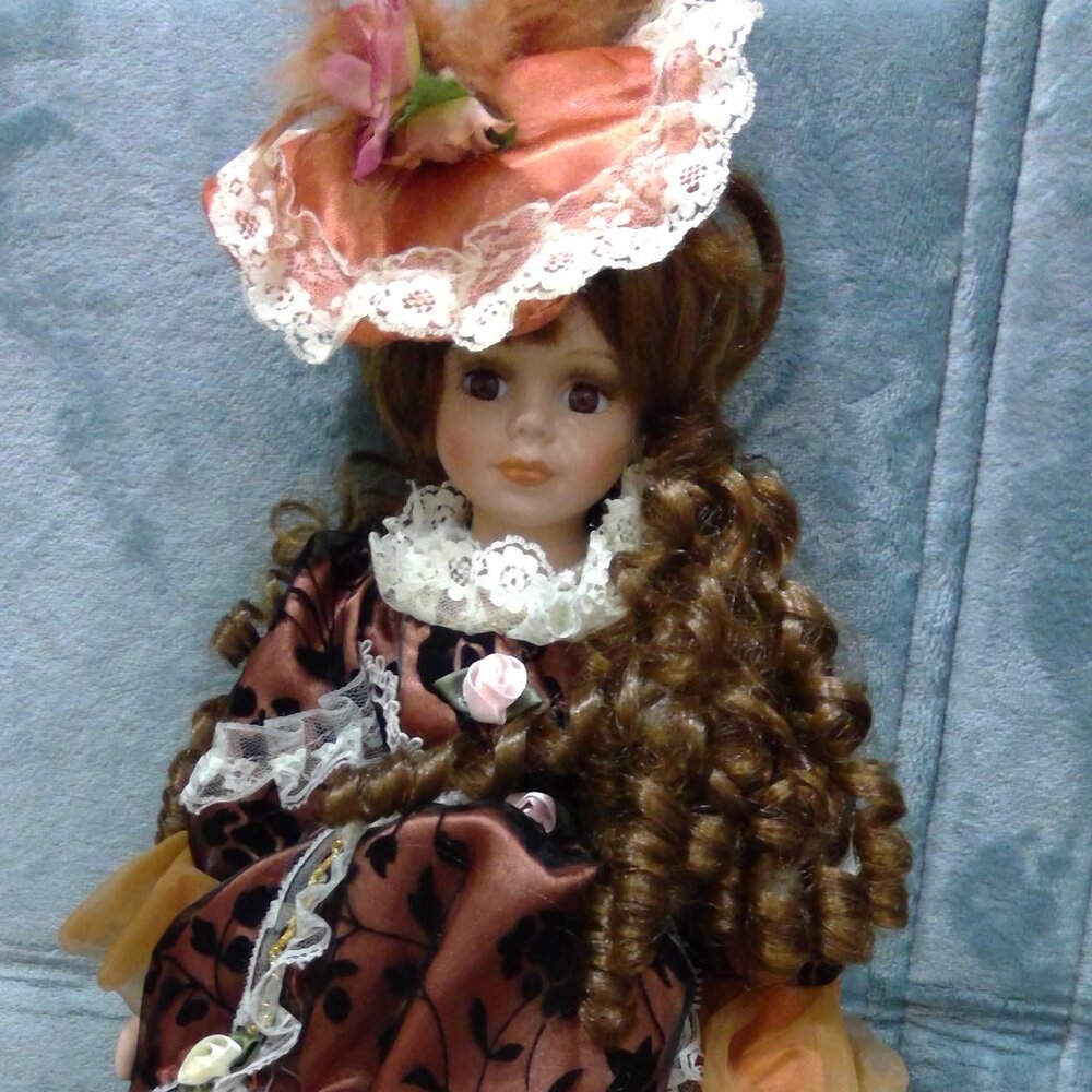 Crimson Collection Fine Porcelain Doll "Eliza"